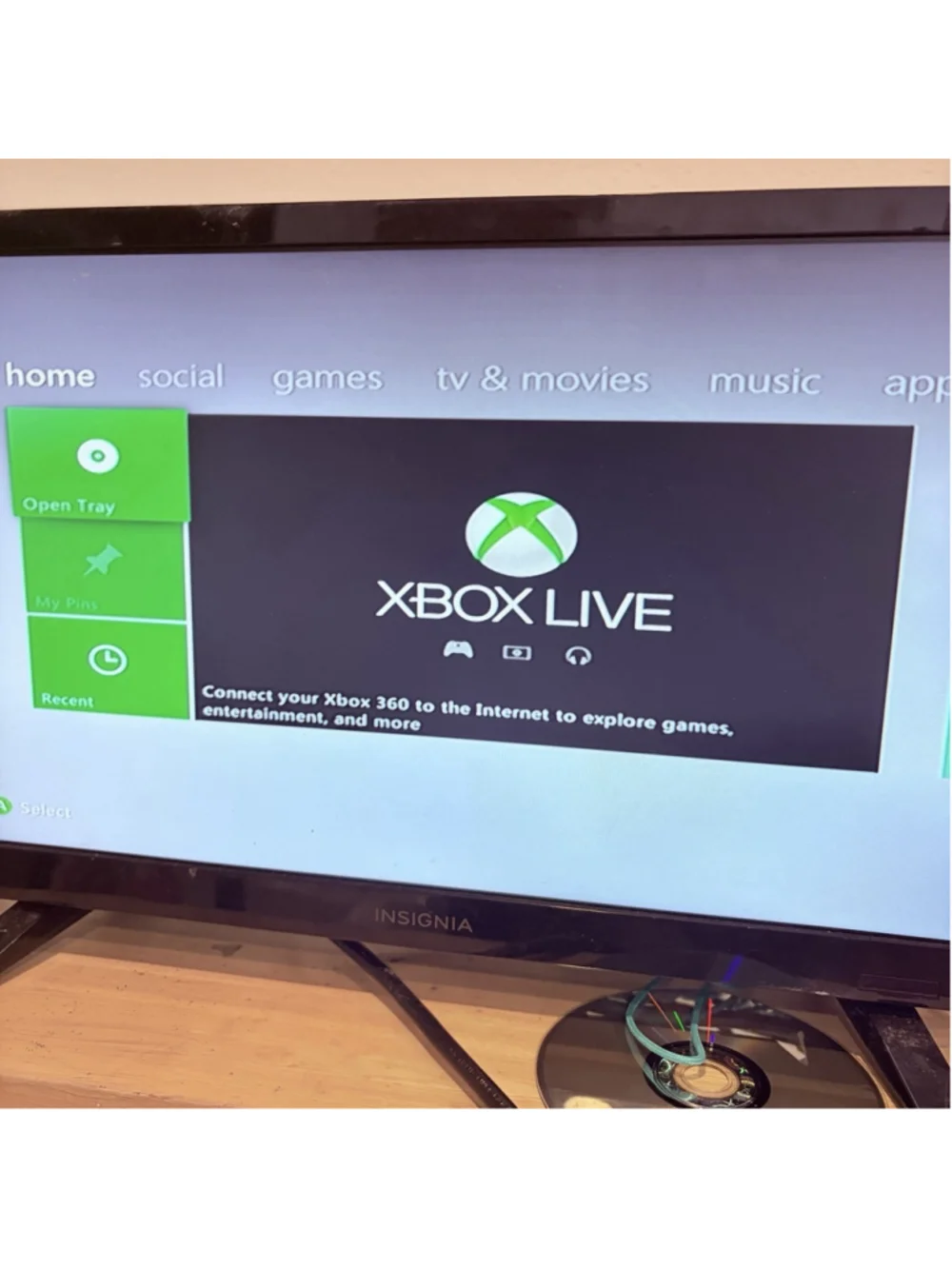 Microsoft Xbox 360 Xenon Console Only - Powers On Reads Disc Tray Issue Parts